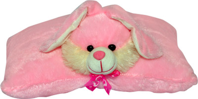 

Joey Toys Lovely Rabbit Cushion - 7 inch(Pink)