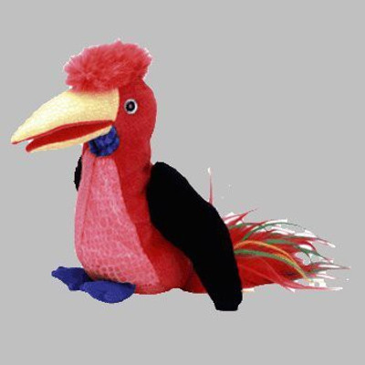 

ty Beanie Ba Frills The Hornbill Bird(Red)