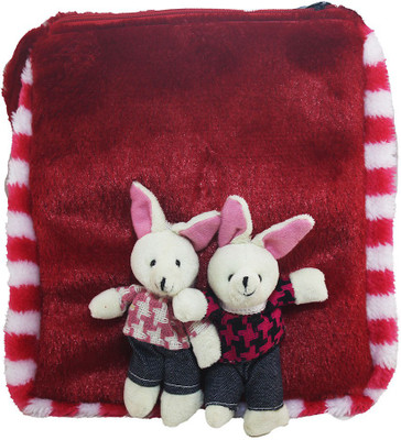 

Tickles Couple rabbit Sling Bag - 25 cm(Red)