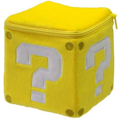 

Nintendo Little Buddy Official Super Mario Coin Box 5" Plush(Yellow)