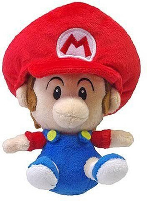 

Little Buddy Toys Super Mario Plush5" Ba Mario - 9 inch(Red)