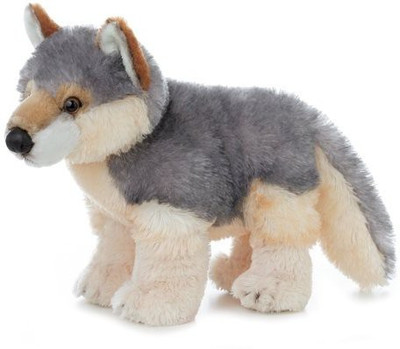

Aurora Plush Wily Wolf Flopsie 12" - 11 inch(Grey)