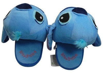 

Plush Slipper L Blue Lilo Stitch Soft For Disney Doll Cartoon Collect(Blue)