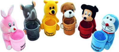

SRVSOFT cute pen stand doraemon mickey - 7 inch(Multicolor)