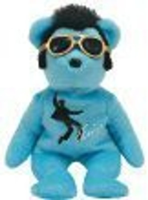 

ty Beanie Ba Blue Beanie Shoes The Elvis Bear - 10 inch(Blue)