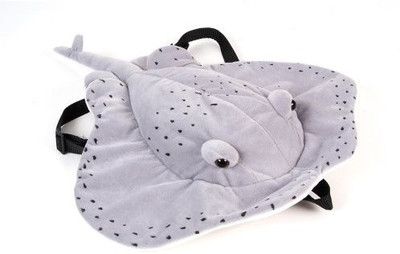 

AP 20" Stingray Plush Animal Little Backpack - 10 inch(White)