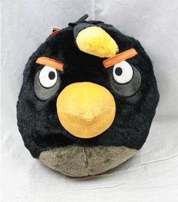 

Angry Birds Black Plush Backpack(Black)