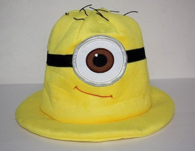 Despicable Me Minion One Eye Stuart / Stewart Funny Soft Plush Cosplay Hat - 75 inch(Yellow)