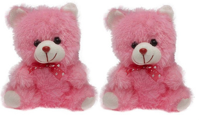 

Cuddles collections Pink teddy bear combo 30 cm - 30 cm(Pink)