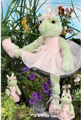 

Bearington Bears Juliette Pirouette Plush Ballerina Frog - 13 inch(White)
