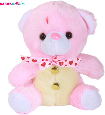 

Babies Bloom Plush Pink Stuffed Bear With Scarf - 20 cm(Light Pink)