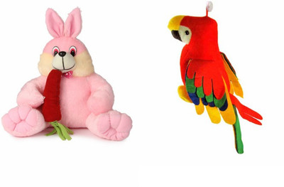 

Deals India Deals India Bunny With Carrot - 35 Cm And Musical Parrot (20 cm) - 35 cm(Multicolor)