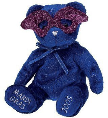 

ty Beanie Babies Mardi Gras Bear(Blue)