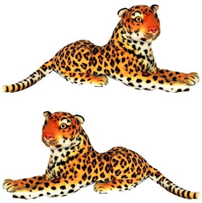 

VRV Multicolour Cheetah Soft Toy Brothers - 15 cm(Multicolor)
