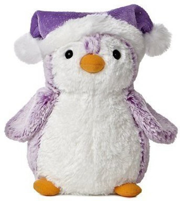 

Aurora World Pompom 9" Penguin Plush With Purple Hat From(White)