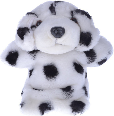 

Twisha Hand Puppets Dalmation Dog - 10 inch(White, Black), Black;white