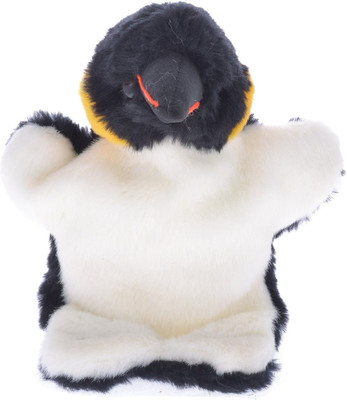 

Twisha Hand Puppets Penguin - 10 inch(White, Black), Black;white