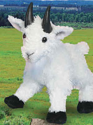 Douglas Cuddle Toys Billy Mountain Goat 8" Plush Animal - 7 inch(White)