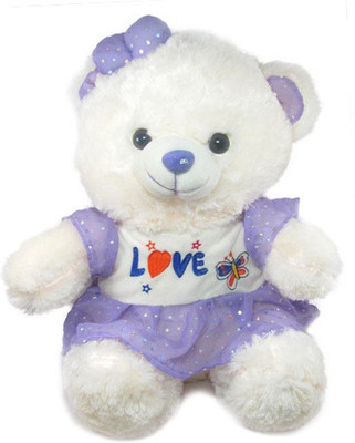 

Tickles Teddy With Jacket - 40 cm(Purple)