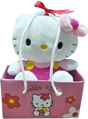 

My Baby Excel Hello Kitty Pink Plush 16 cm with Gift Paper Bag Pink Colour - 16 cm(Multicolor)