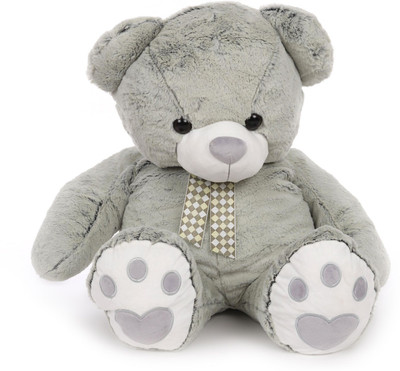 

Starwalk Bear Plush light grey colour with ribbon-embroidery feet 60 cm - 60 cm(Grey)