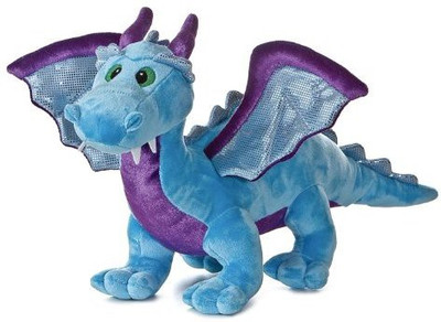

Aurora Plush 14" Blue Dragon with sound - 25 inch(Multicolor)