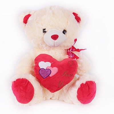 

V Golly Jolly Nx Love You Teddy - 35 cm(Beige)