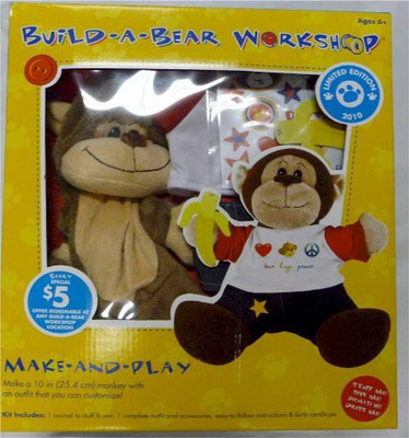 

Build A Bear Buildabearworkshop 10" Monkey With Outfit - 21 inch(Brown)