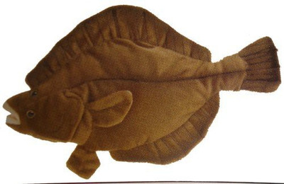 Cabin Critters Flounder 10" Plush Animal Saltwater Fish Collection(Brown)