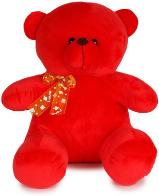 

Lata Red Super Soft Cute Teddy - 25 cm(Red)