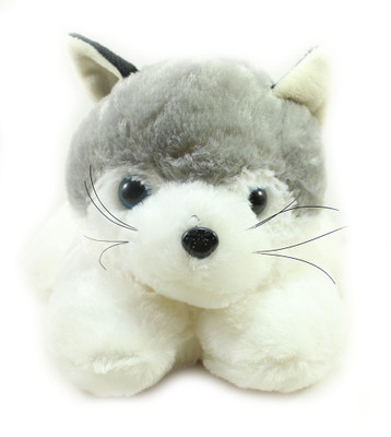 

Tickles Husky Dog - 28 cm(Grey)