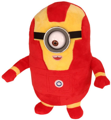 

TLF Despicable Me Minions Plush Doll In Super Heroes Suit-IRON MAN - 11 inch(Red)