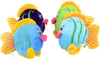 

Deals India Multicolor Fish Soft Toy (Set Of 4) - 6.7 inch(Multicolor)