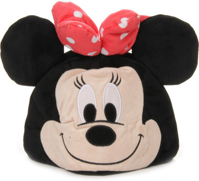 

Disney Minnie Plush Cap - 7 inch(Red, Black), Black;red