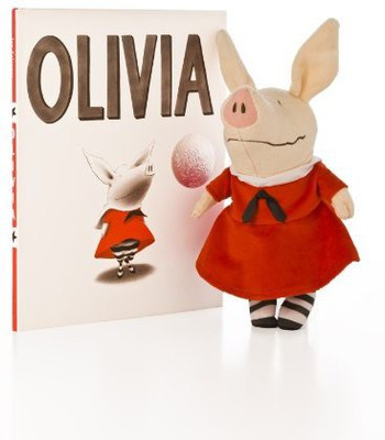 

MerryMakers Olivia Hardcover Book & Plush Doll Set(Red)