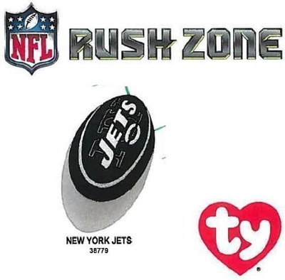 

TY Beanie Babies Nfl Rz New York Jets Football Plush(black)
