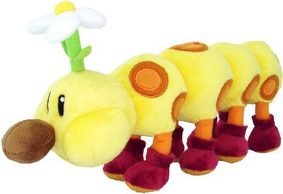 

Sanei Super Mario Plush Series Plush Doll 11" Hanachan/Wiggler(Yellow)
