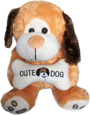 

Vidya Ventures Cute Dog Teddy - 35 cm(Brown)