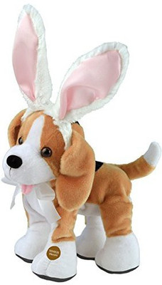 Chantilly Lane Barney Bunny Beagle Plush(Brown)