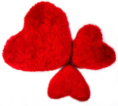

StyBuzz heart stuff toy combo- set of 3 - 24 inch(Red)