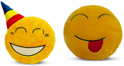 

Deals India Deals India Yellow Party Smiley and Togue out Smiley Cushion - 35 cm(smileyB&C) set of 2 - 35 cm(Yellow)