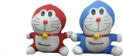 Ekku Combo pack of two doremon - 6 inch(Blue, Red)