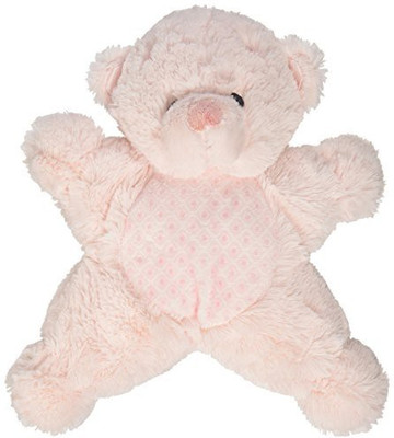 

Nat and Jules Plush Pink Bear Flatso With Rattle - 10 inch(Pink)