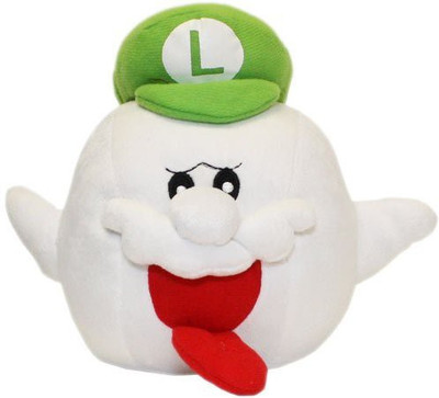 

Nintendo Super Mario Brothers Boo Ghost Luigi Hat 8" Plush(White)