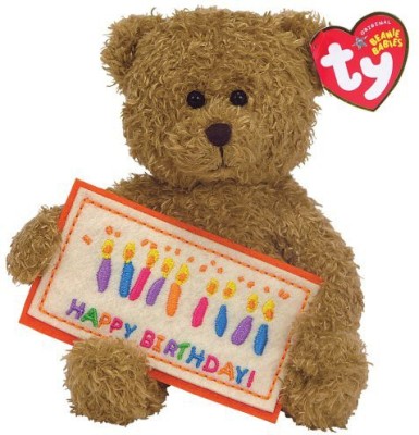 

ty Happy Birthday Gold Bear - 5 inch(Brown)