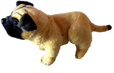

soniya Enterprises SITTING PUG DOG - 32 cm(BROWN)