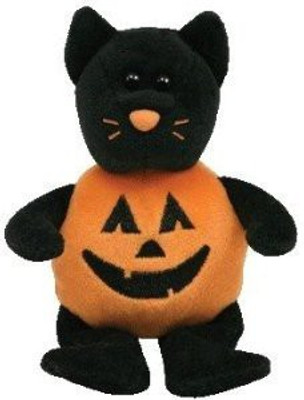 

ty Halloweenie Beanie Ba Catkin The Pumpkin Cat (55 Inch) - 12 inch(Black)