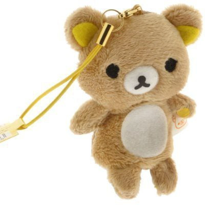 

San-X Rilakkuma Cell Phone Cleaner Strap (Mp14801) - 8 inch(Brown)