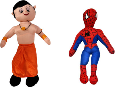 

Poonam Big Size Chota Bheem Kids Plush Soft Toy 50cm (20inch) With Spiderman - 50 cm(Multicolor)