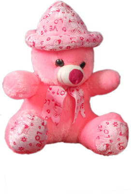 

VRV Soft Pink Love Teddy Bear with Cap - 32 cm(Pink)